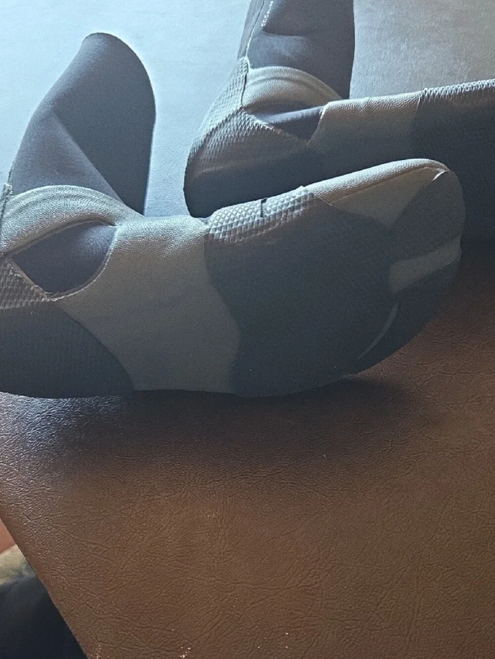 Rip Curl Black and Gray Neoprene Water Booties Child Size 2